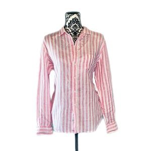 Frank & Eileen 100% Linen Candy Stripe Button Down Top